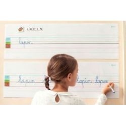 Bande lignée magnétique reposition. L80 x l25cm - Lot de 2 - NATHAN