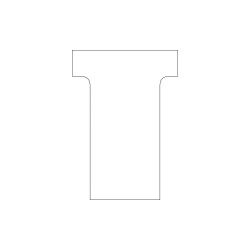 Fiche en T - Indice 2 - 170g - Par 100 - BLANC  //