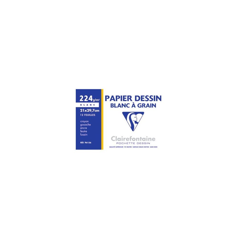 Papier dessin -  A4 - 224gr - 12 Feuilles 