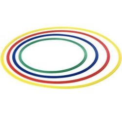 Cerceaux plats - Diamètres 35, 50, 60, 70cm - Coul. assorties (Par 4)