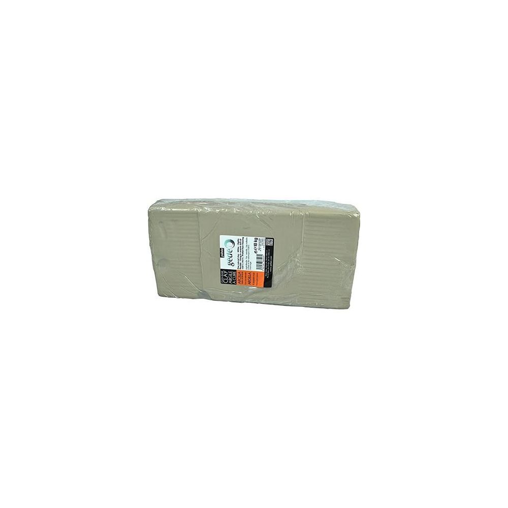 Argile naturelle pour modelage - Pain de 10 kg  BLANCHE  **