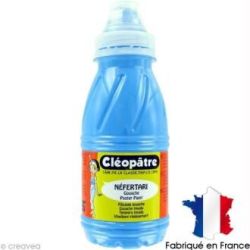 Gouache liquide à effet mat 250 ml CLEOPATRE Fluo BLEUE - Z