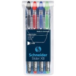 Stylo Gel SCHNEIDER Slider Basic XB - 1.4mm - 4 COUL - Z