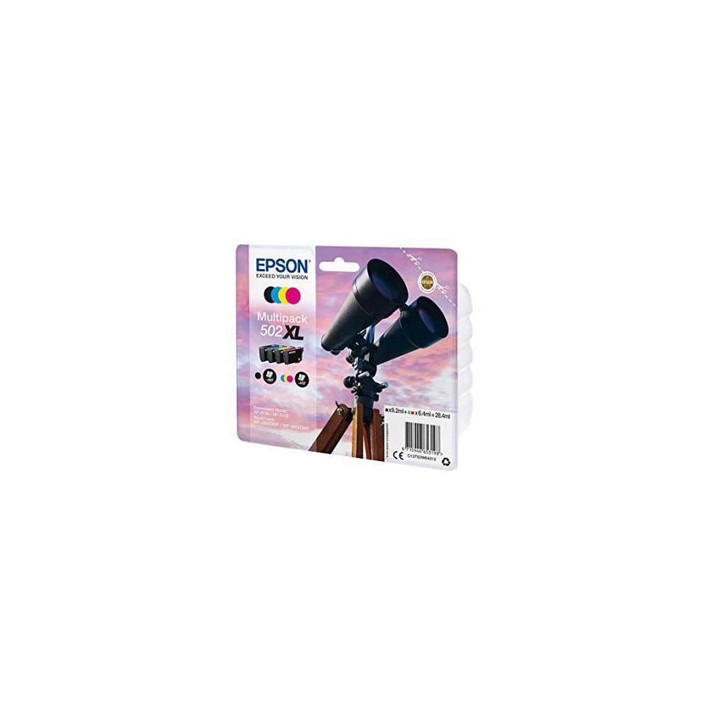 Cart EPSON - 502XL - Jumelles - Pack noir+couleurs - XP-5100-5105 // Cart EPSON - 502XL - Jumelles - Pack noir+couleurs - XP-5100-5105 //