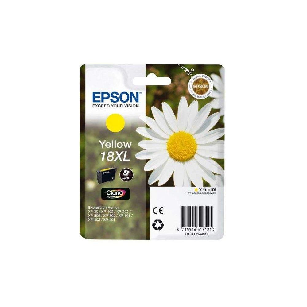 Cart EPSON - N°18XL - Marguerite - Jaune - XP-30/102/202/205/ - Z Cart EPSON - N°18XL - Marguerite - Jaune - XP-30/102/202/205/ - Z