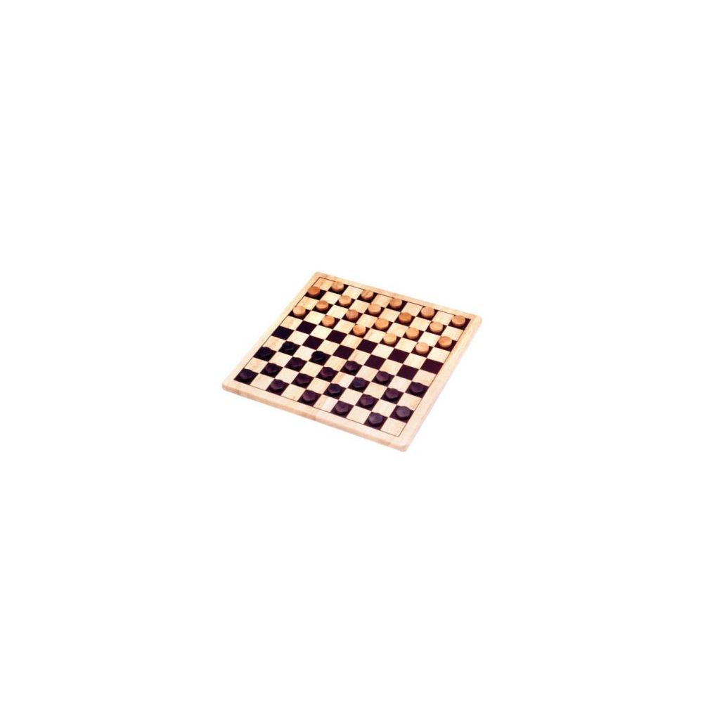 Jeu de Dames en bois - Plateau 29 x 29 cm