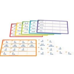 Entrainement visuel, Lettres cursives - 6 Planches - NATHAN