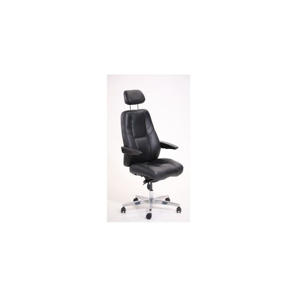Fauteuil Opérateur WHALE-1/ Cuir noir