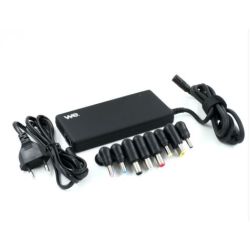 Chargeur universel PC portable 90W  SLIM 8 fiches noir