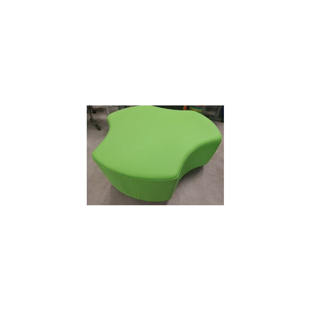 Pouf Etoile en cuir D120 x H43cm - VERT POMME - Taille adulte Pouf Etoile en cuir D120 x H43cm - VERT POMME - Taille adulte