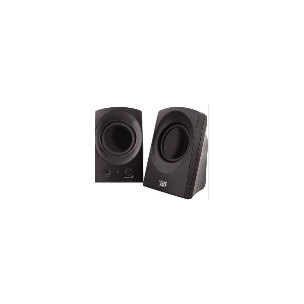 Haut-parleurs TNB NOIR 2.0 USB - 2 x 3W - Prise jack 3.5mm Casque Haut-parleurs TNB NOIR 2.0 USB - 2 x 3W - Prise jack 3.5mm Casque