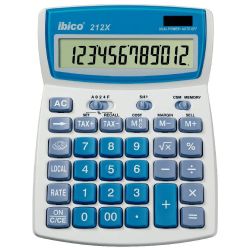 Calculatrice Bureau 12 chif. IBICO 212X 14x18 cm Ecran inclinable //