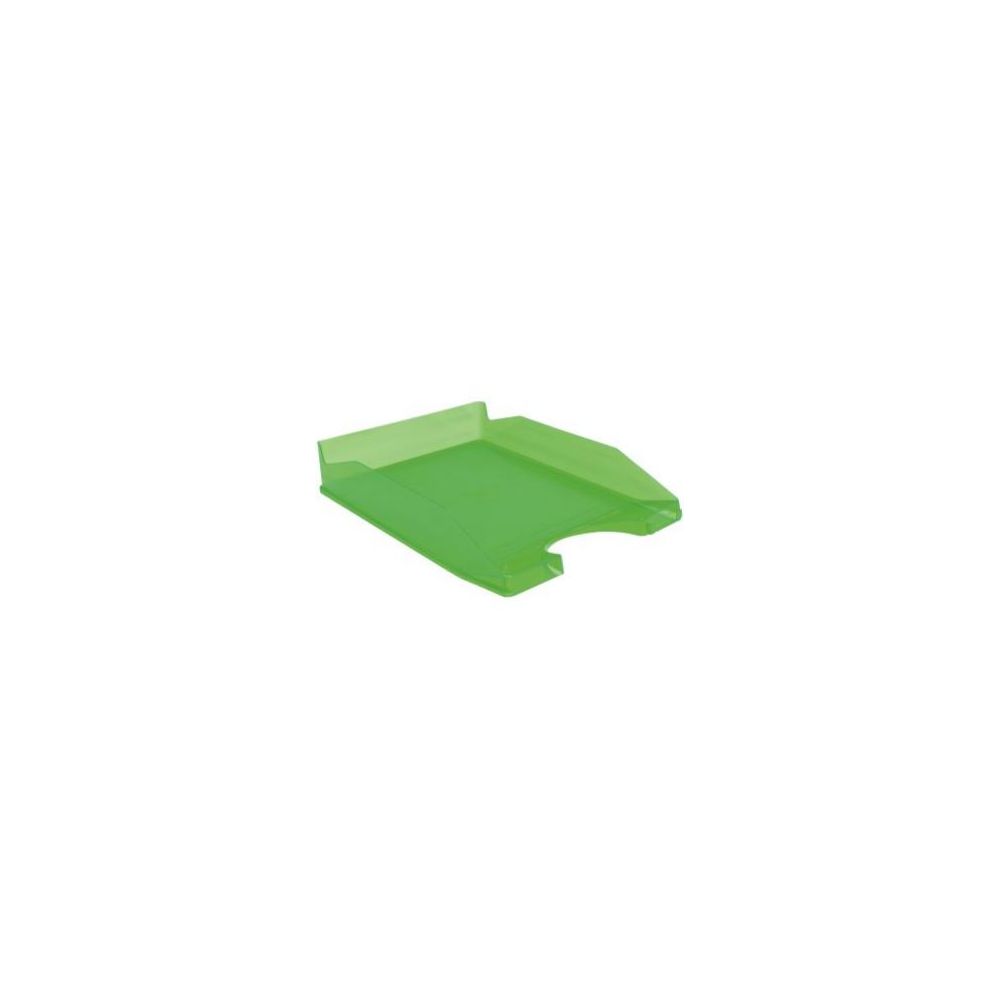 Corbeille courrier non ajourée PP - A4 - VERT POMME TRANSLUCIDE  //