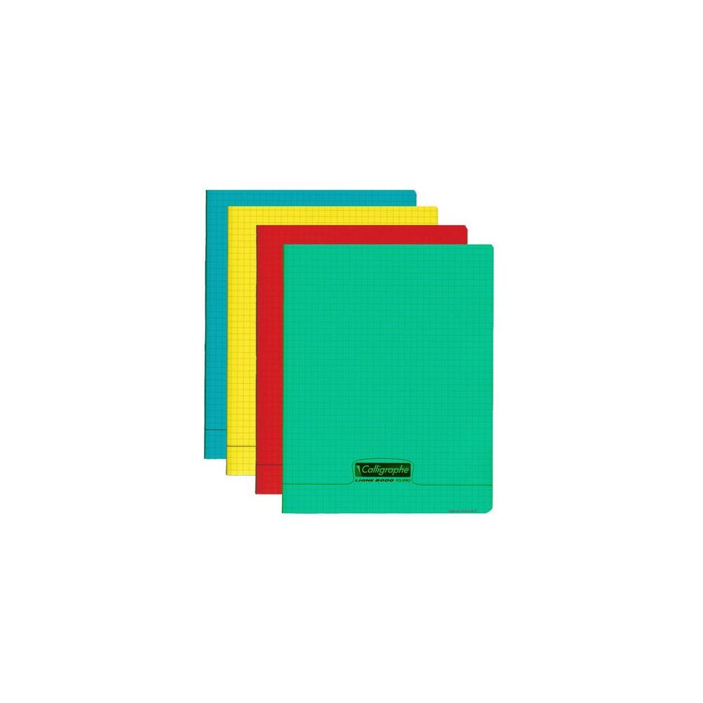 Cahier 17x22cm 5 x 5 96 p Piqûre 90g Polypro ASS. - Z Cahier 17x22cm 5 x 5 96 p Piqûre 90g Polypro ASS. - Z