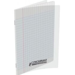 Cahier 17x22cm Séyès 48 p Piqûre 90g Polypro INCOLORE - Z