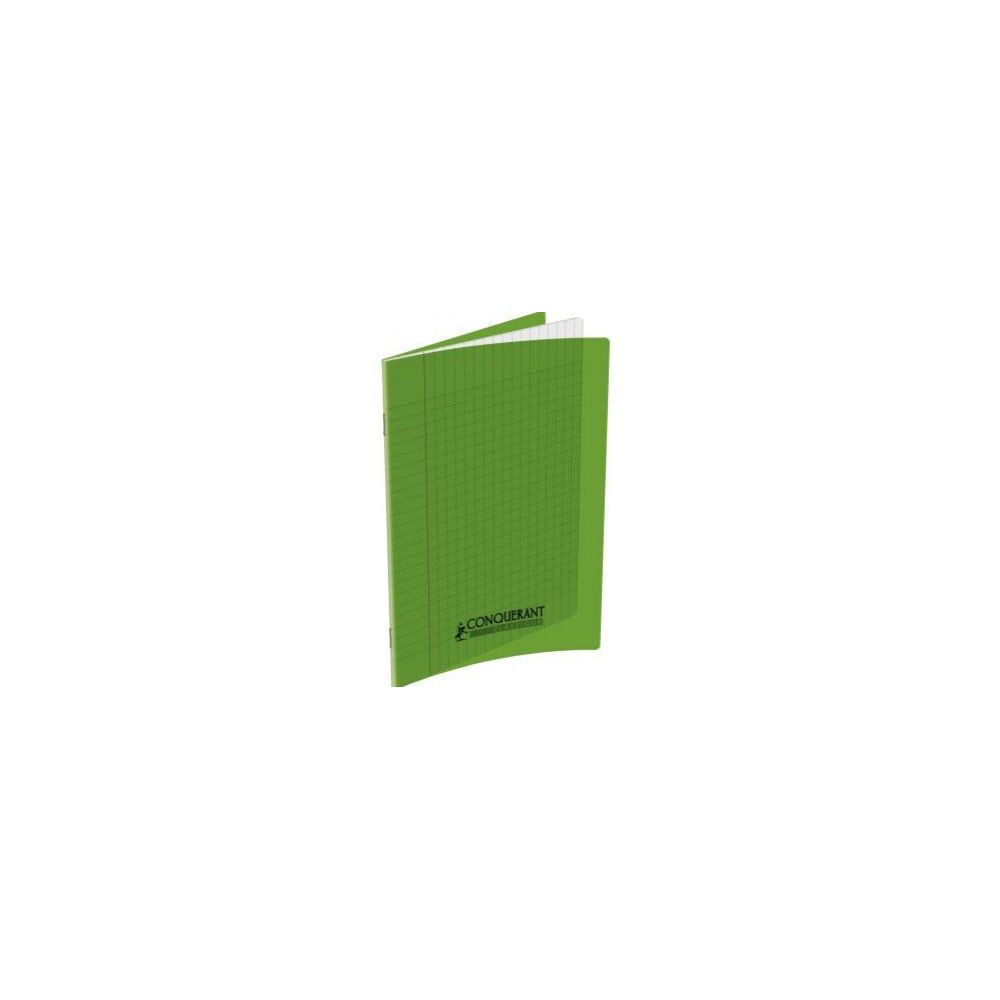 Cahier 17x22cm Séyès 60 p Piqûre 90g Polypro VERT ** Cahier 17x22cm Séyès 60 p Piqûre 90g Polypro VERT **