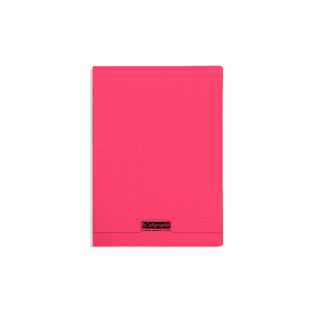 Cahier A4 5 x 5 96 p Piqûre 90g Polypro ROUGE - Z Cahier A4 5 x 5 96 p Piqûre 90g Polypro ROUGE - Z