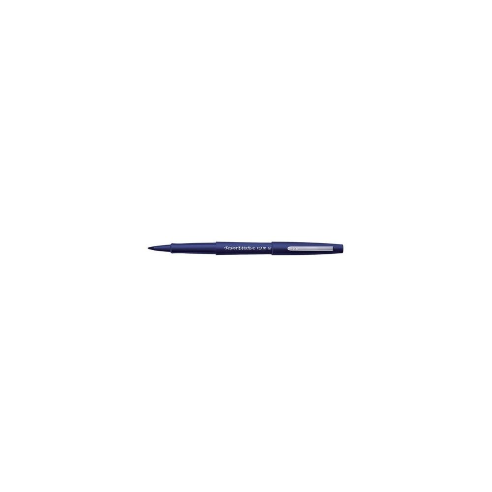 Feutre PAPERMATE Flair - Pointe M - Trait 1mm - BLEU FONCE // Feutre PAPERMATE Flair - Pointe M - Trait 1mm - BLEU FONCE //