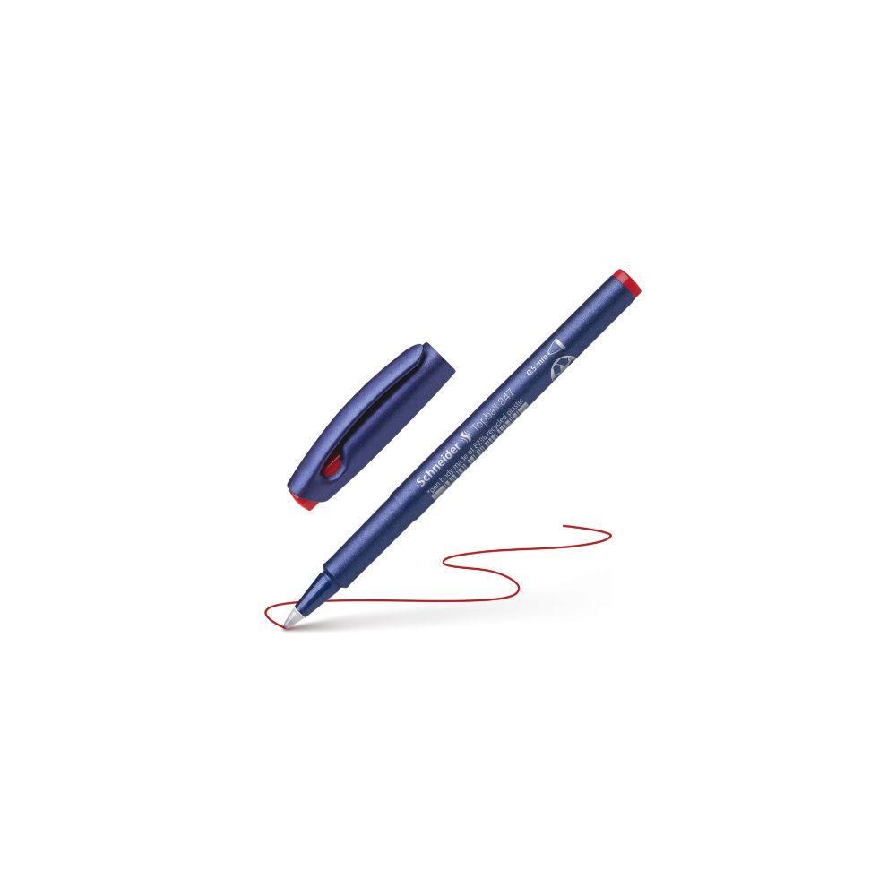 Roller SCHNEIDER Topball 847 - pointe 0,5mm - ROUGE //