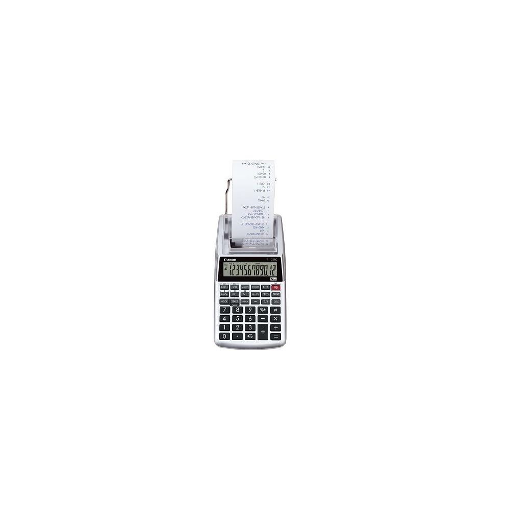Calculatrice Imprim. 12 chif. CANON P1-DTSCII-Piles/Alim 57x70x12 - Z