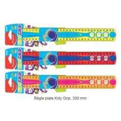Regle plastique MAPED Kidy Grip 30 cm (Couleurs assorties)