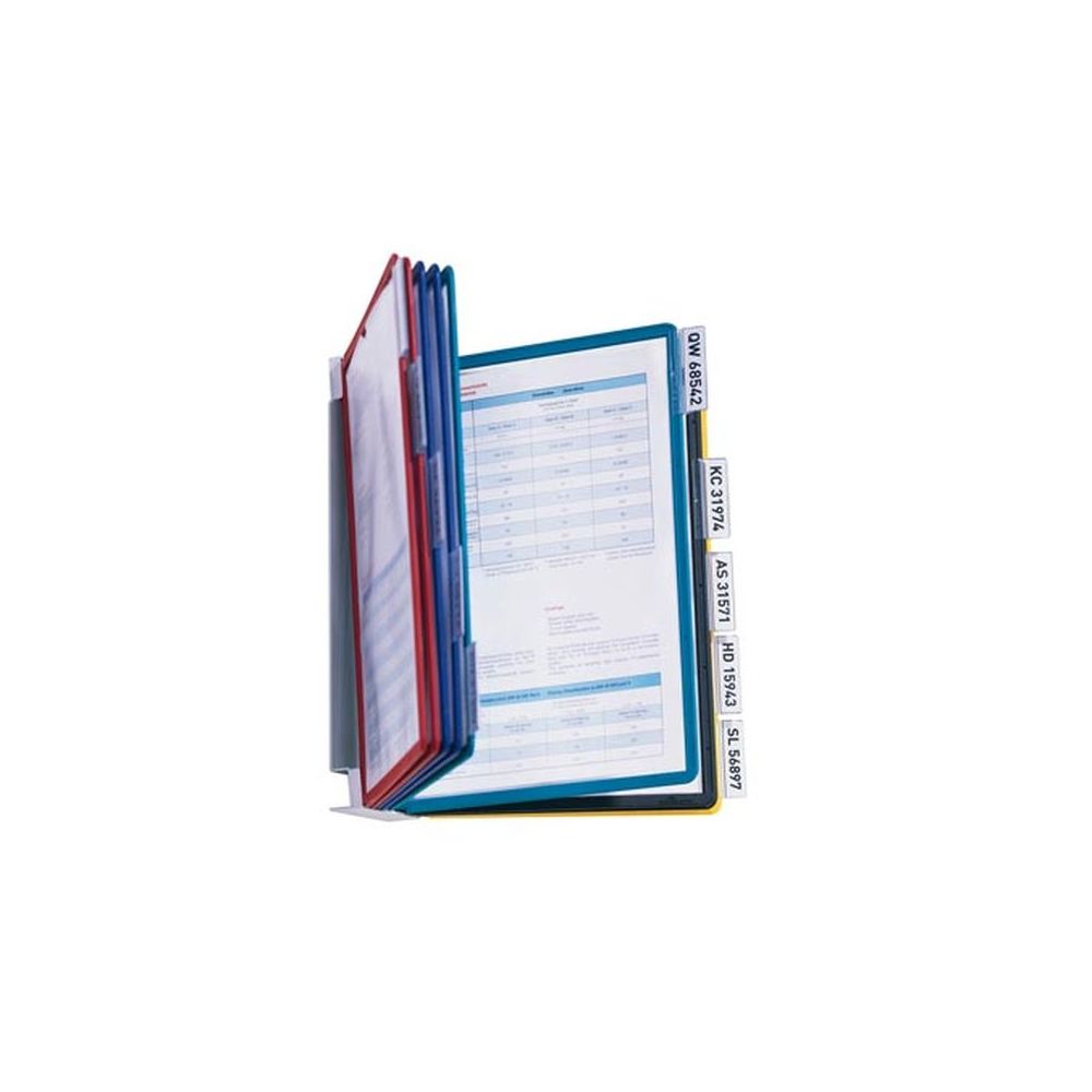Support mural de présent. de doc. DURABLE Vario - 10 poch./20 vues //