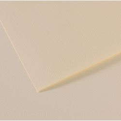 Feuille dessin 50x65cm 160g CREME PASTEL (la feuille)**