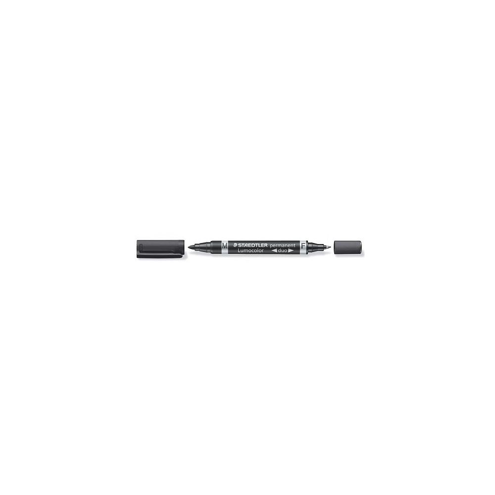 Marqueur perm. STAEDTLER OHP Lumocolor Duo - 0.6/1.5mm - Noir // Marqueur perm. STAEDTLER OHP Lumocolor Duo - 0.6/1.5mm - Noir //
