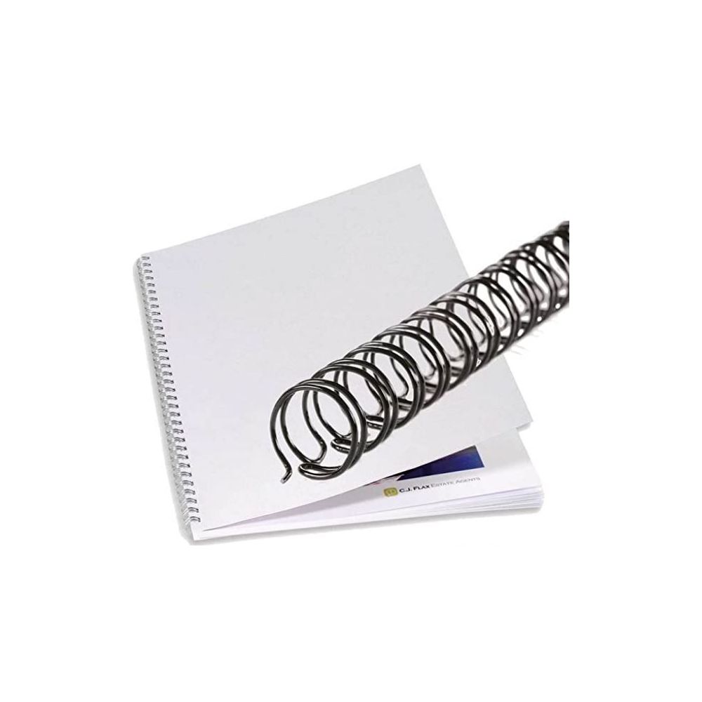 Reliure ann. métal. A4 - N°06 - 09.5mm/85f - 34 T- BLANC Par 100 - Z Reliure ann. métal. A4 - N°06 - 09.5mm/85f - 34 T- BLANC Par 100 - Z
