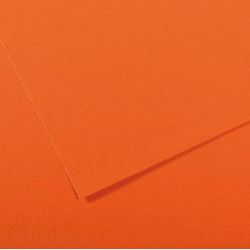 Feuille dessin 50x65cm 160g ORANGE (la feuille) 