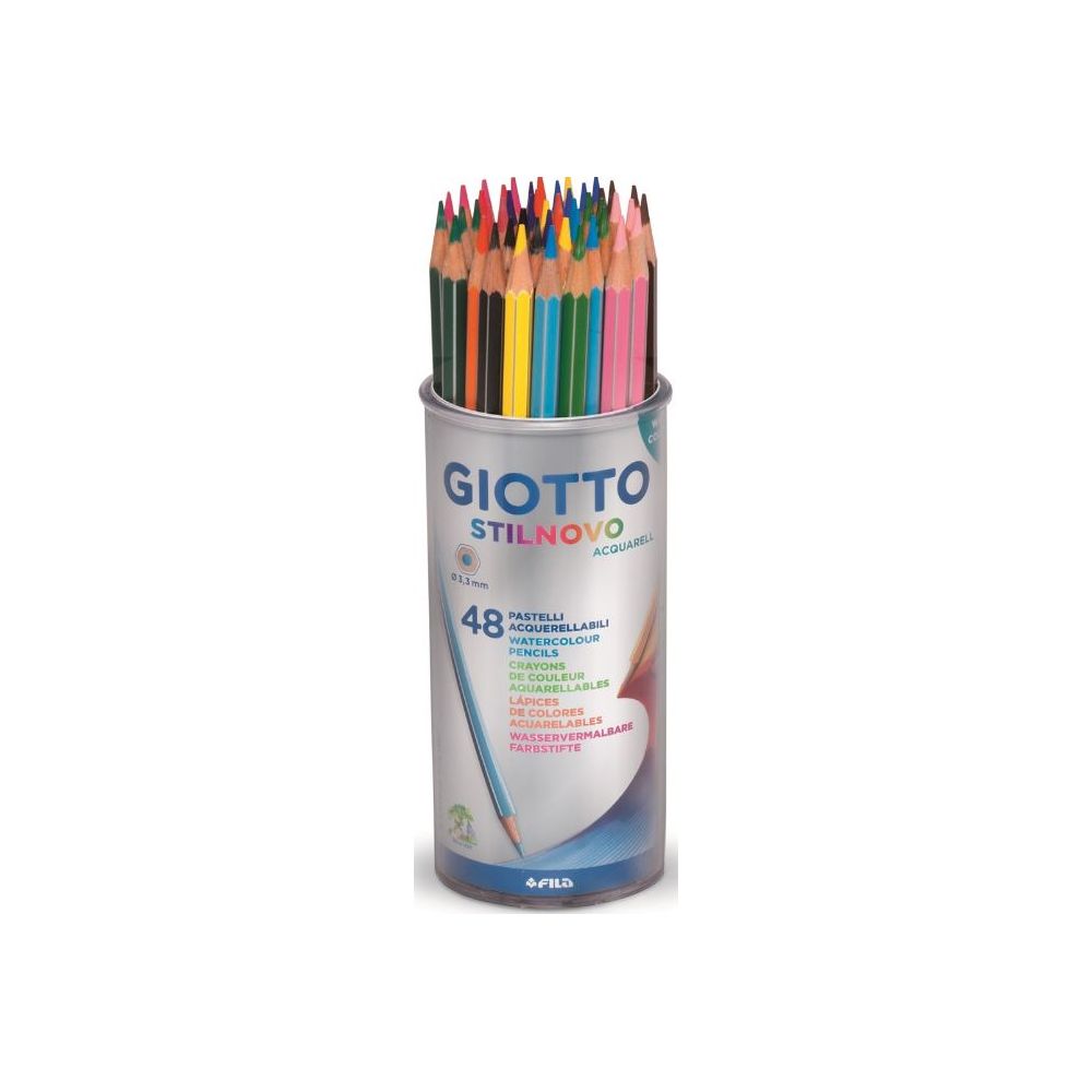 Crayon Couleur GIOTTO Stil Novo - Aquarelle - Pot de 48 crayons