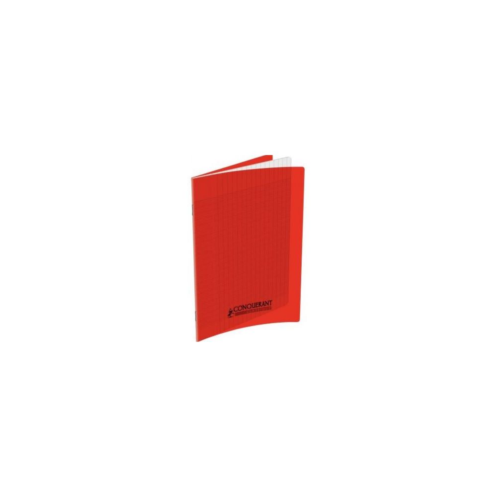 Cahier 17x22cm Séyès 96 p Piqûre 90g Polypro ROUGE // Cahier 17x22cm Séyès 96 p Piqûre 90g Polypro ROUGE //