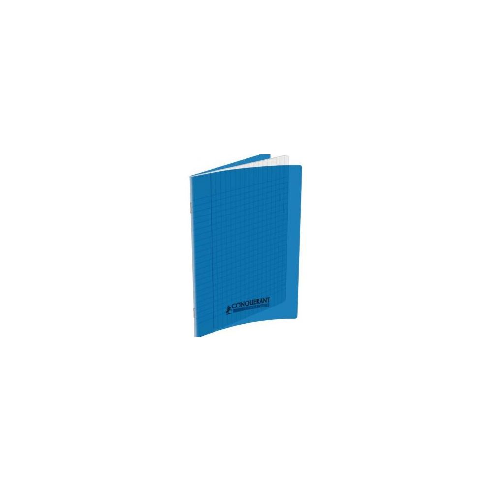 Cahier 17x22cm Séyès 48 p Piqûre 90g Polypro BLEU ** Cahier 17x22cm Séyès 48 p Piqûre 90g Polypro BLEU **