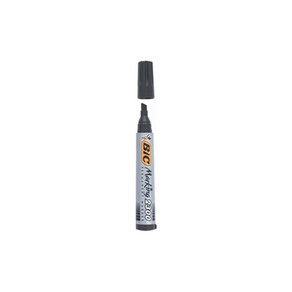 Marqueur perm. BIC MARKING 2300 Recyclé - Biseau 3 à 5mm - NOIR  //
