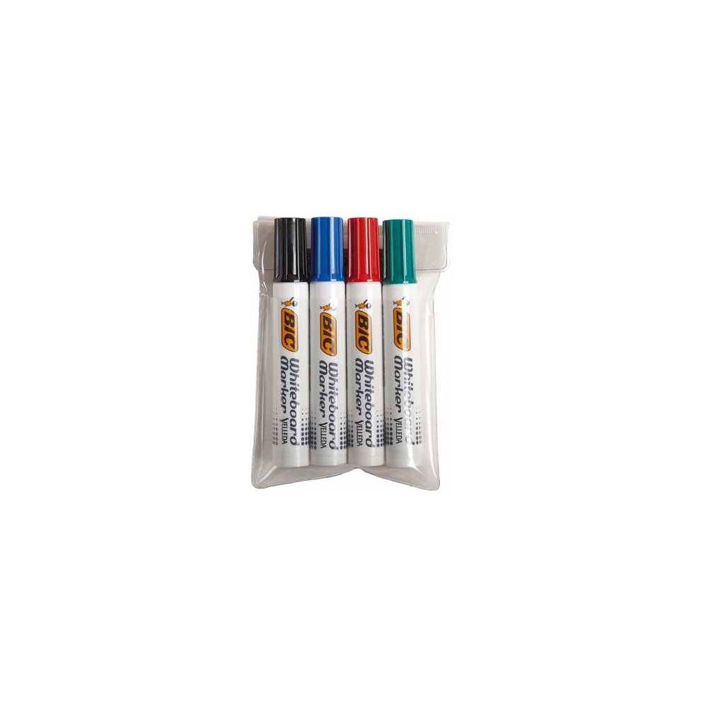 Marqueur effaç. BIC VELLEDA 1791 Biseau 3 à 5.9mm 4 COUL. - Z