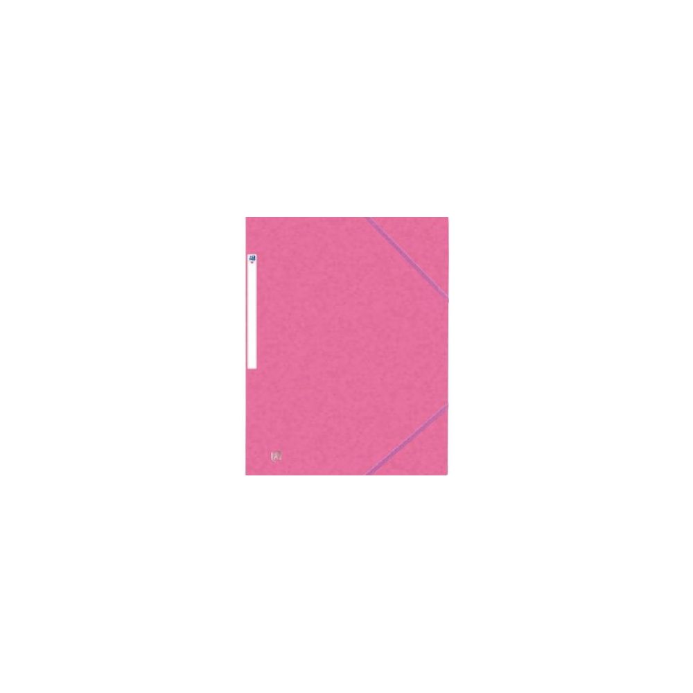 Chemise Elastiques 3 rabats A4 Carte lustrée ROSE //