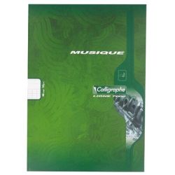Cahier de musique A4 chant/séyès 48 p Piqûre 70g **