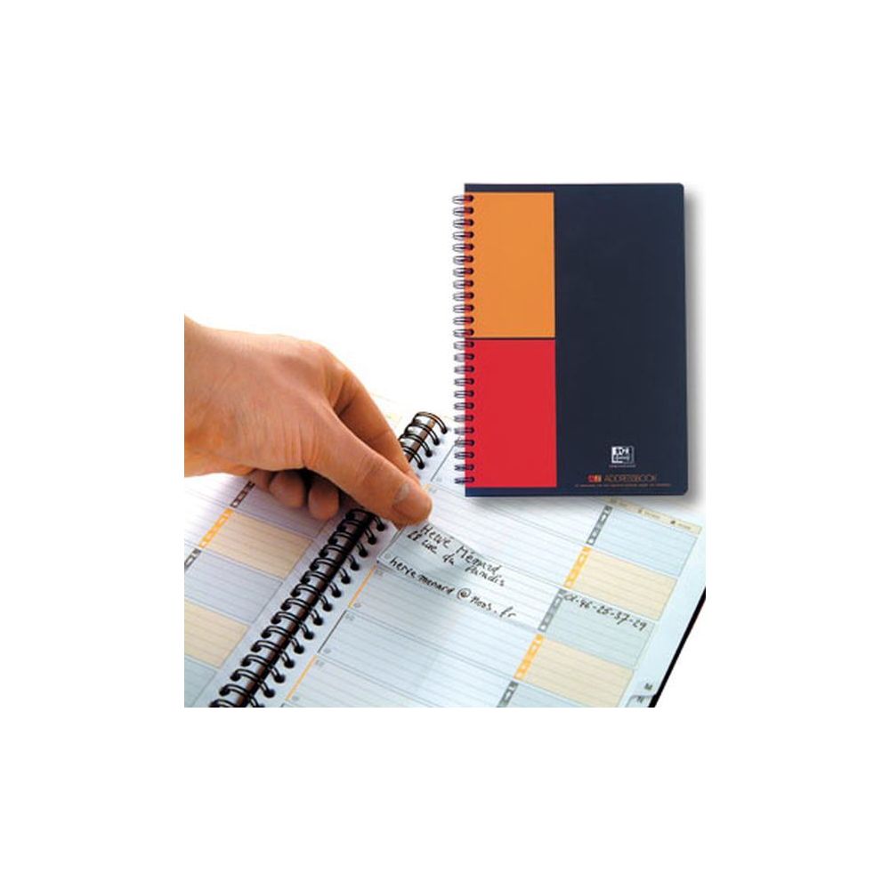 AddressBook spirales OXFORD - A5 - 90g - 160 pages - Z AddressBook spirales OXFORD - A5 - 90g - 160 pages - Z