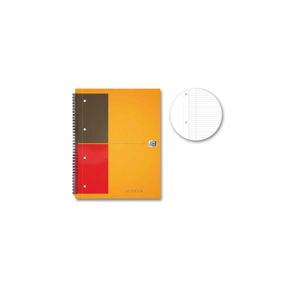 Notebook spirales OXFORD - A4 - lignée - 4trous - 80g - 160 pages // Notebook spirales OXFORD - A4 - lignée - 4trous - 80g - 160 pages //