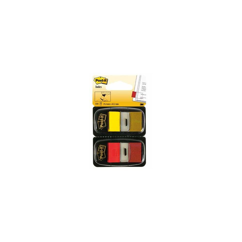 Index POST-IT (lot de 2 x 50 index) - ROUGE & JAUNE - NSFP Index POST-IT (lot de 2 x 50 index) - ROUGE & JAUNE - NSFP