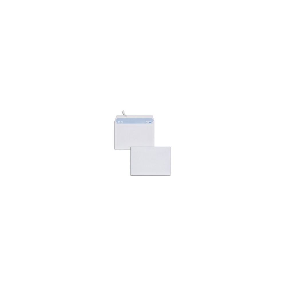 Enveloppe Blanche 162x229mm - 80g - bande de protection (par 500) **