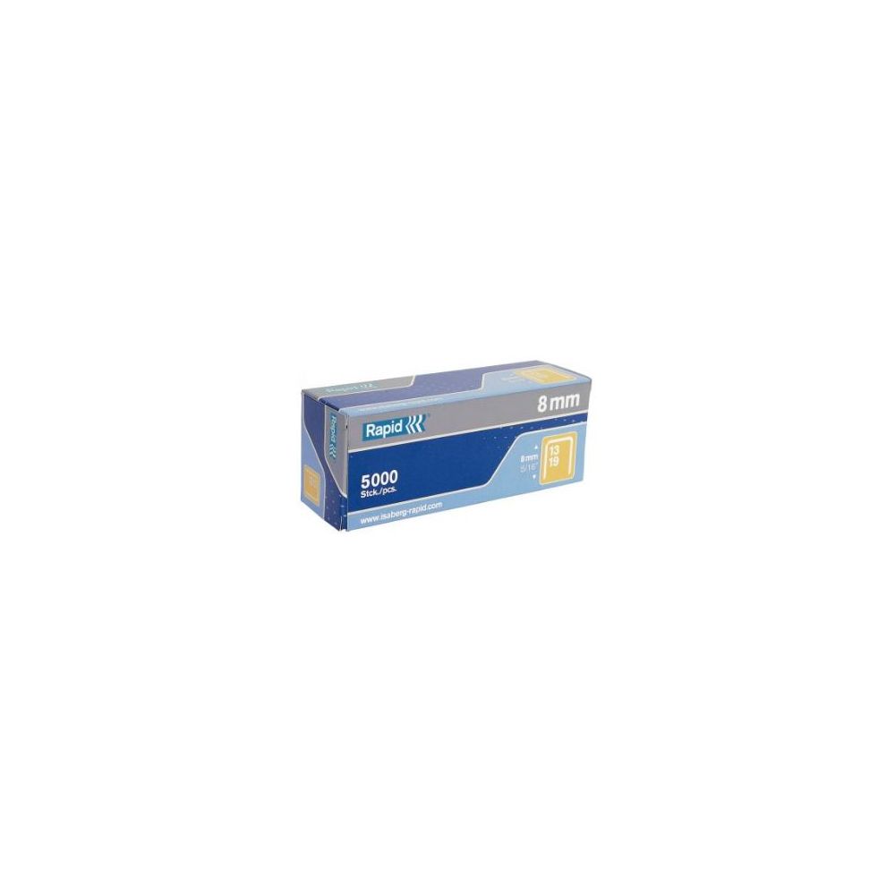 Agrafes 13/8 zinguées (boîte de 5000) // Agrafes 13/8 zinguées (boîte de 5000) //