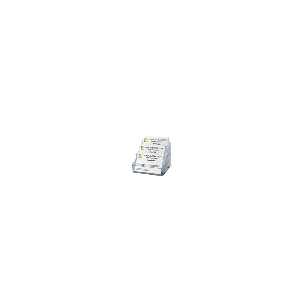 Porte cartes de visite de bureau - 3 compartiments de 70 cartes - Z