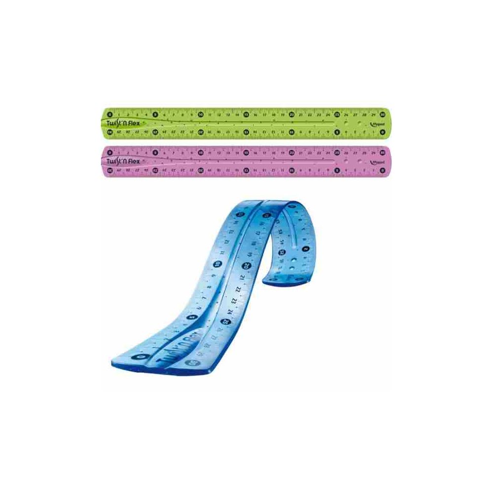 Regle flexible en plastique 15cm MAPED - Incassable Coul. assort
