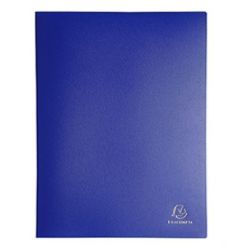Protege Document PVC - Format A4 - 200 vues - BLEU