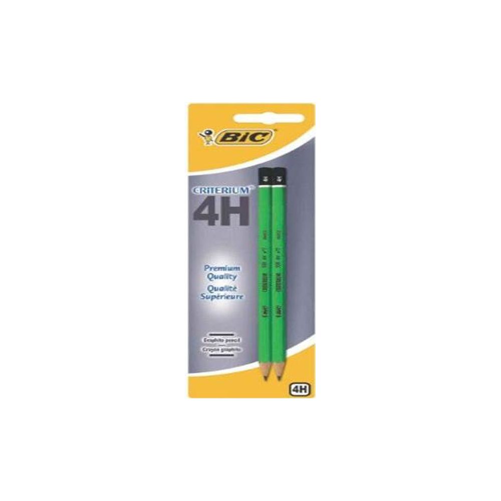 Crayon Papier 4H BIC CRITERIUM 550 - Par 2 - 861127 (Blister) - Z Crayon Papier 4H BIC CRITERIUM 550 - Par 2 - 861127 (Blister) - Z