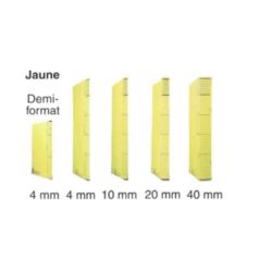 Dossier DACOTA 315 x 230mm - 320g - 1 poche plaquée  4mm - JAUNE //