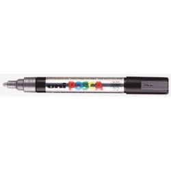 Marqueur gouache POSCA - Ogive 2.5mm - PC-5M ARGENT