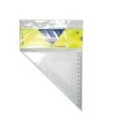 Equerre incassable - graduée 45°/A. droit 21cm