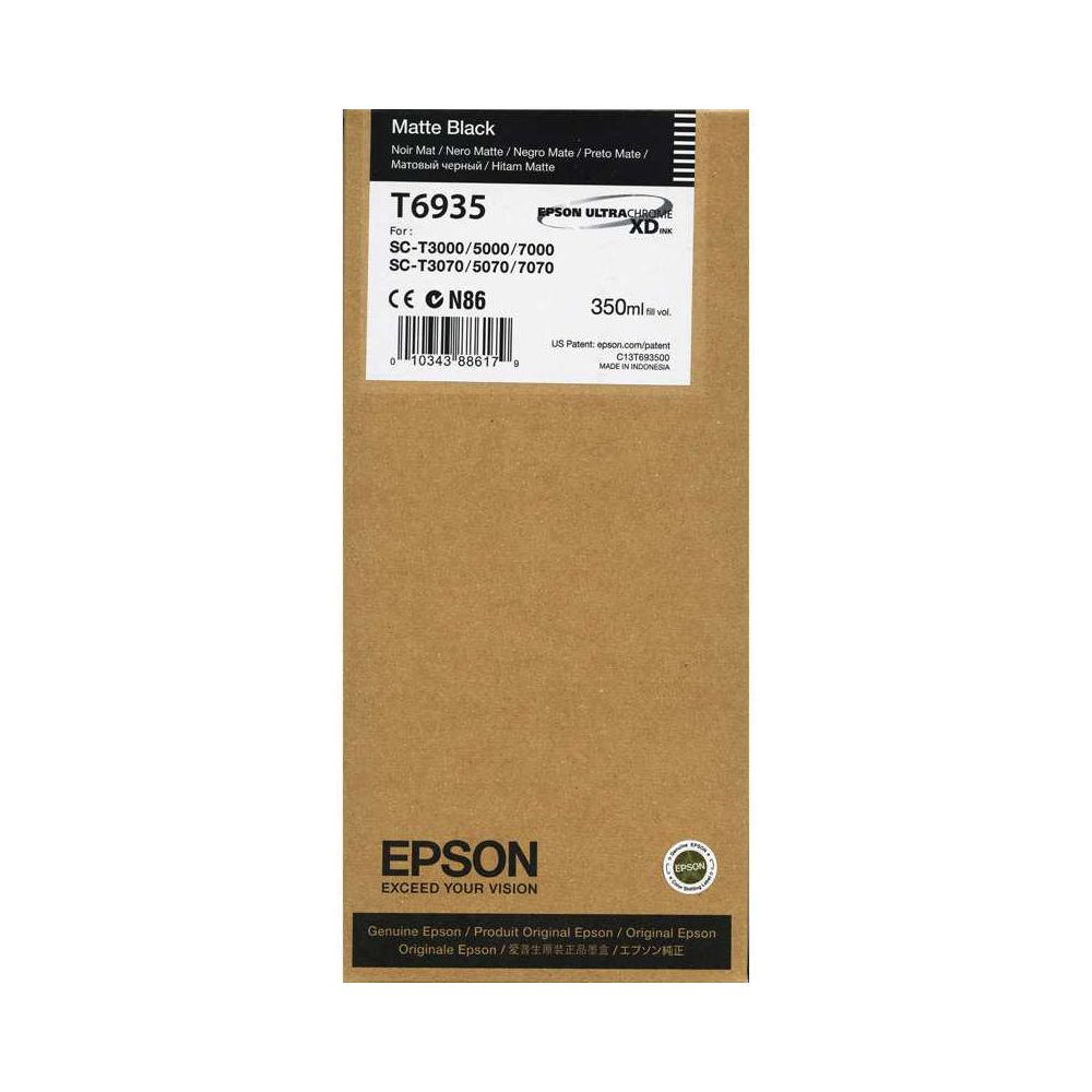 Cart EPSON - T6935 - Noir Mat UltraChrome XD SC-T3200 (350ml) // Cart EPSON - T6935 - Noir Mat UltraChrome XD SC-T3200 (350ml) //
